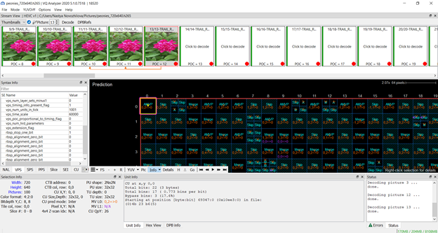 VQAnalyzer. Prediction mode.