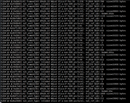 in ffmpeg logs