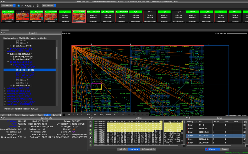 A screenshot of the VQ Analyzer set to Dark Mode